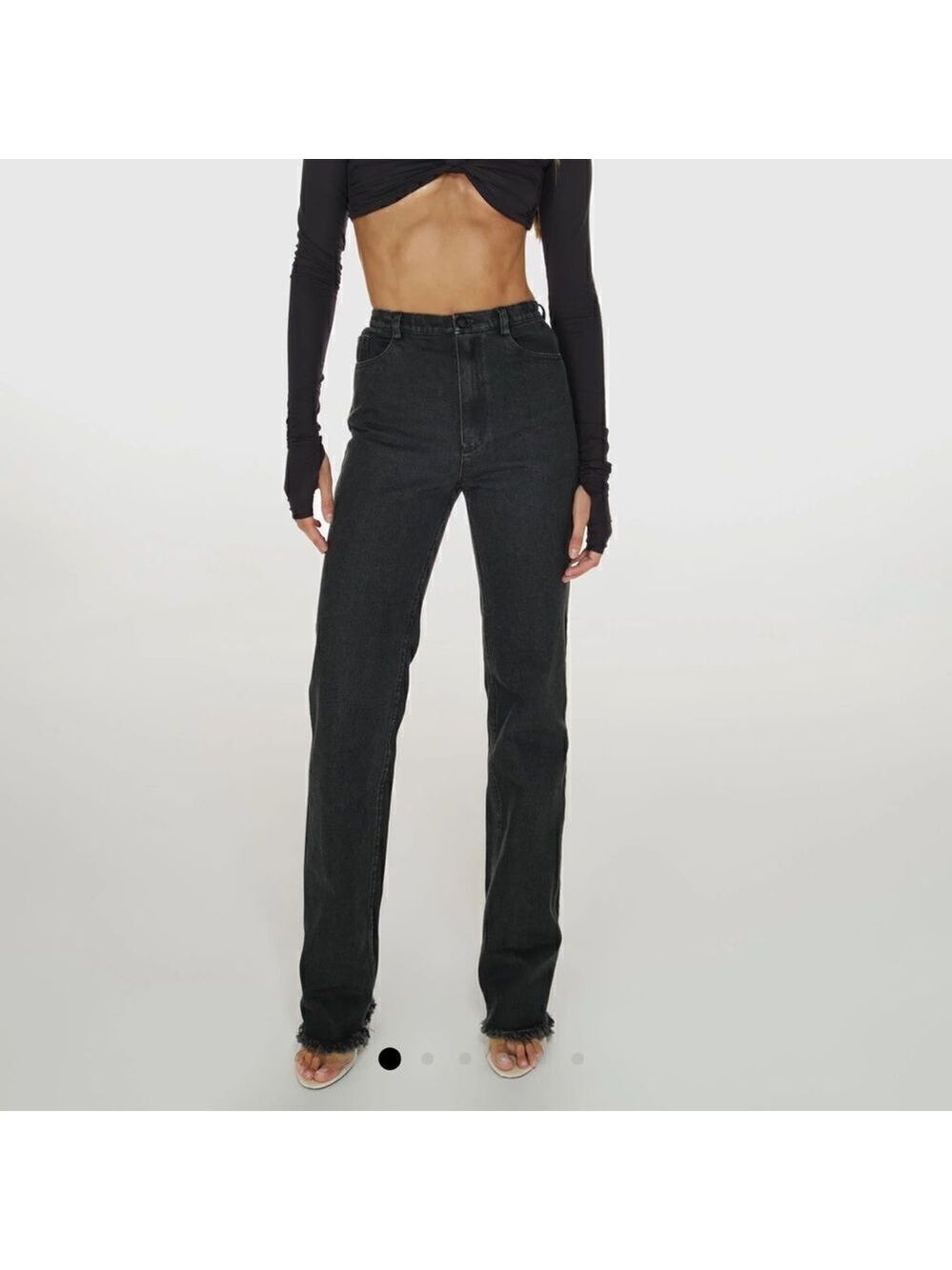 NEW CULTNAKED Denim Killa Trousers Noir Black Size XL